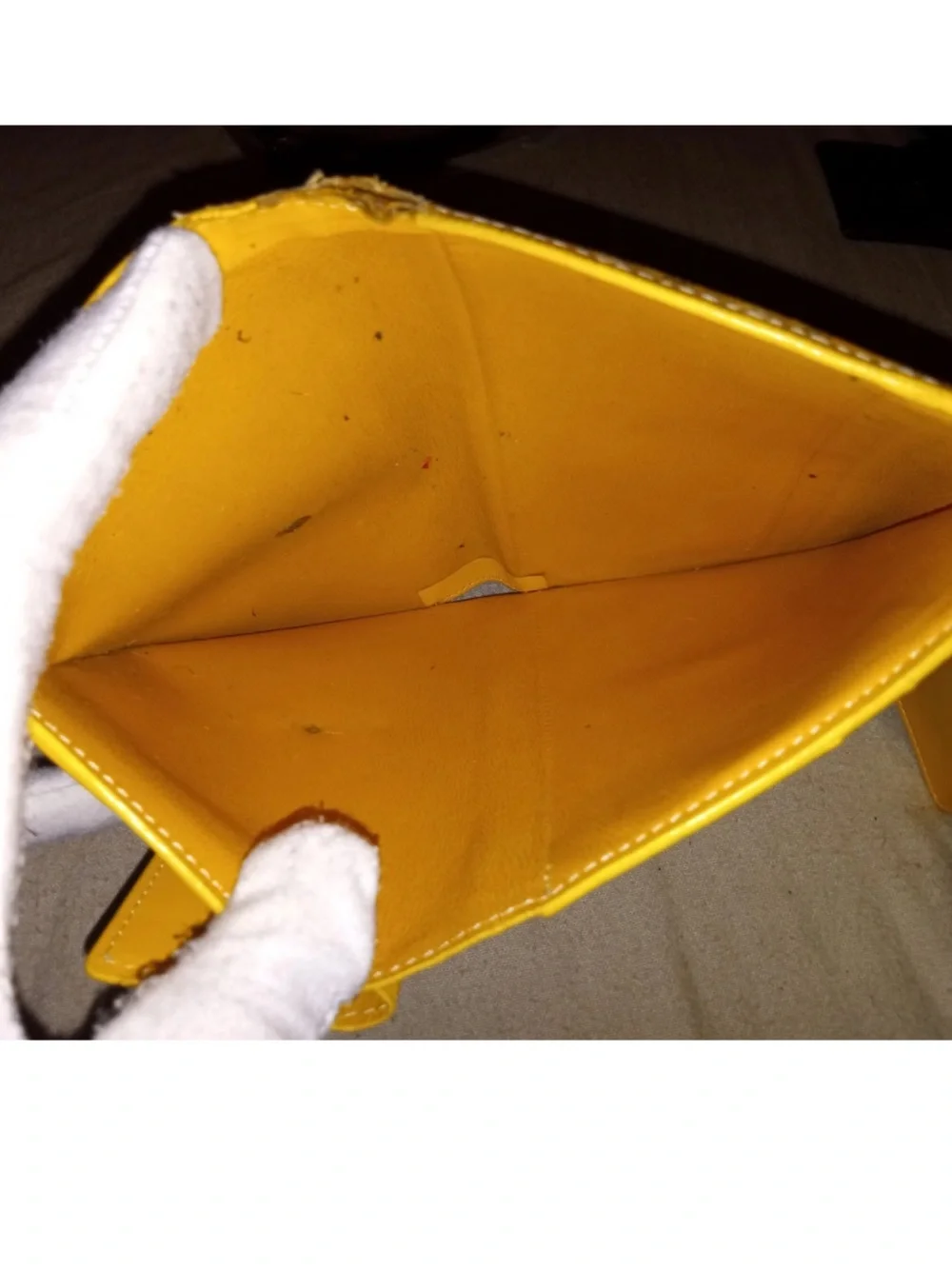 Goyard Yellow wallet-Authentic